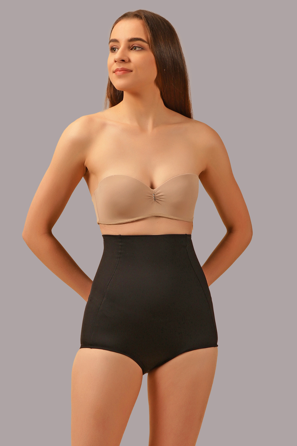 The Active Story Black High Waist Tummy Tucker