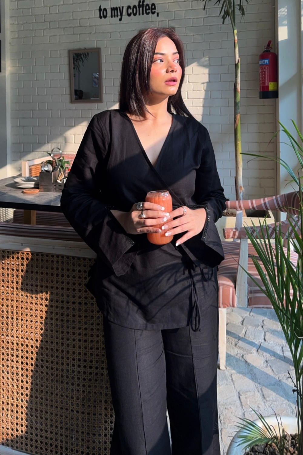 MIDNIGHT LINEN COORD