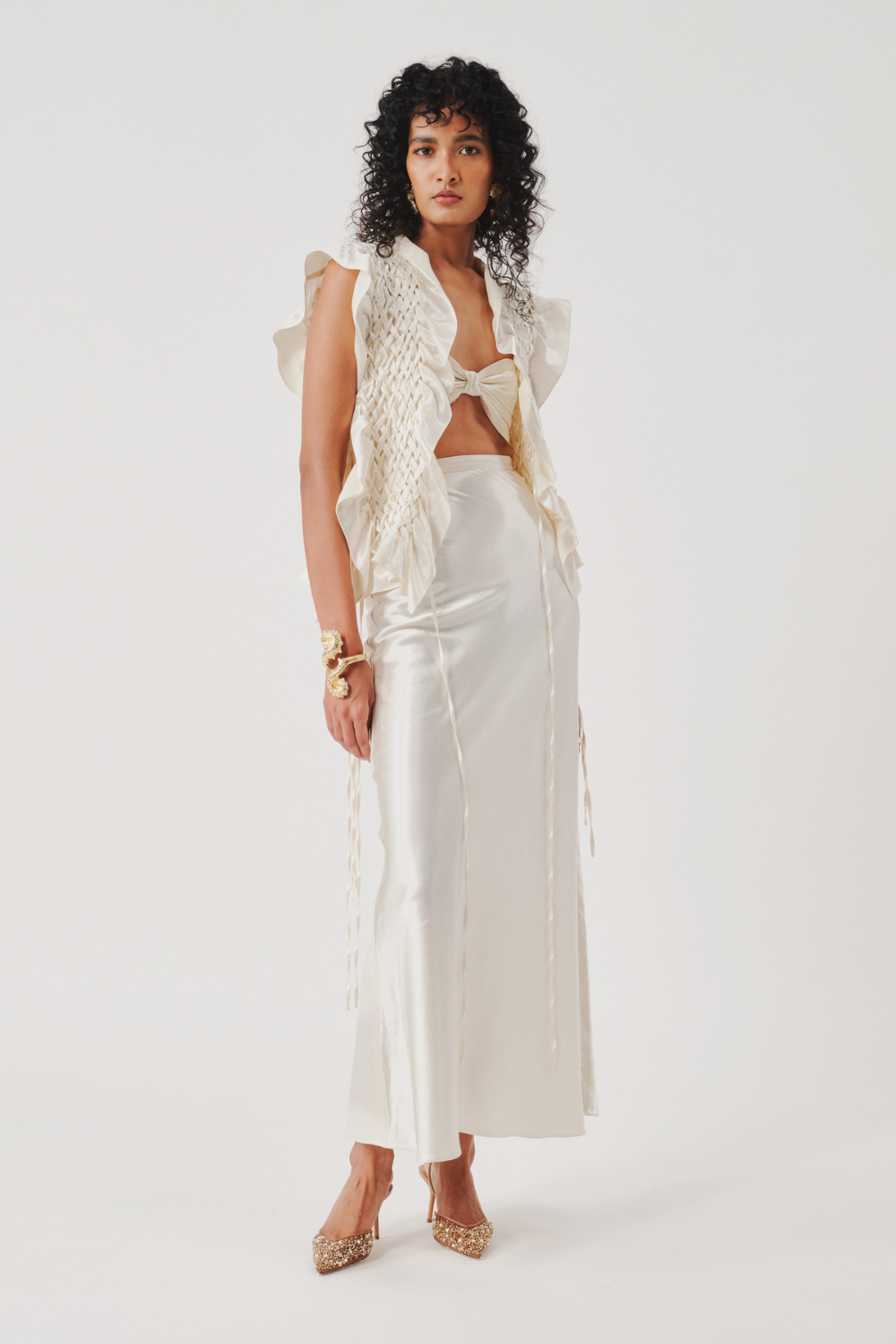 Mystery Bandeau Top in Ivory