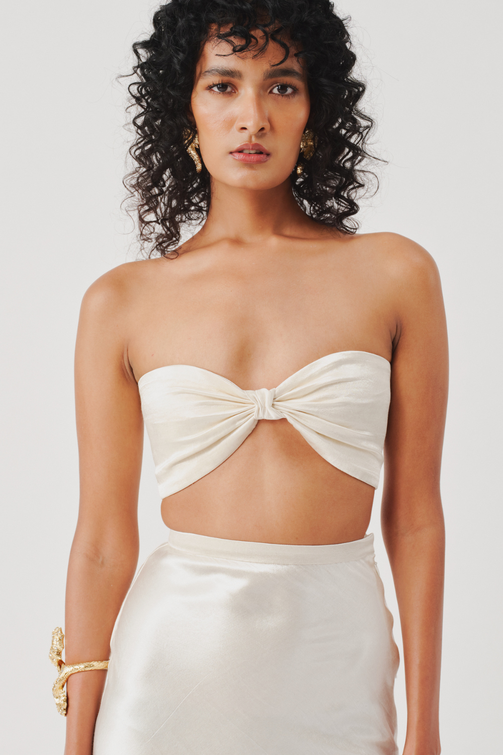 Mystery Bandeau Top in Ivory