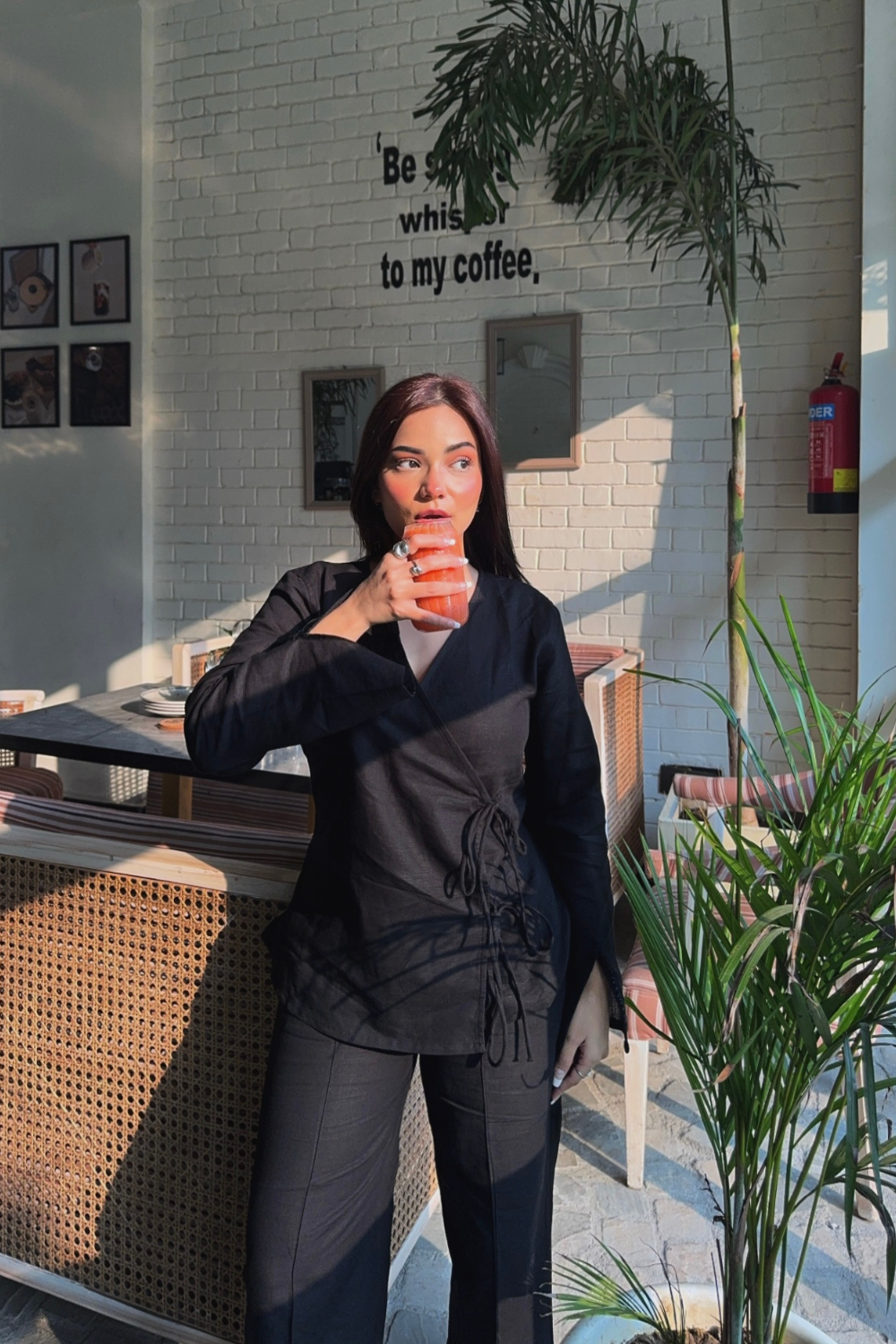 MIDNIGHT LINEN COORD