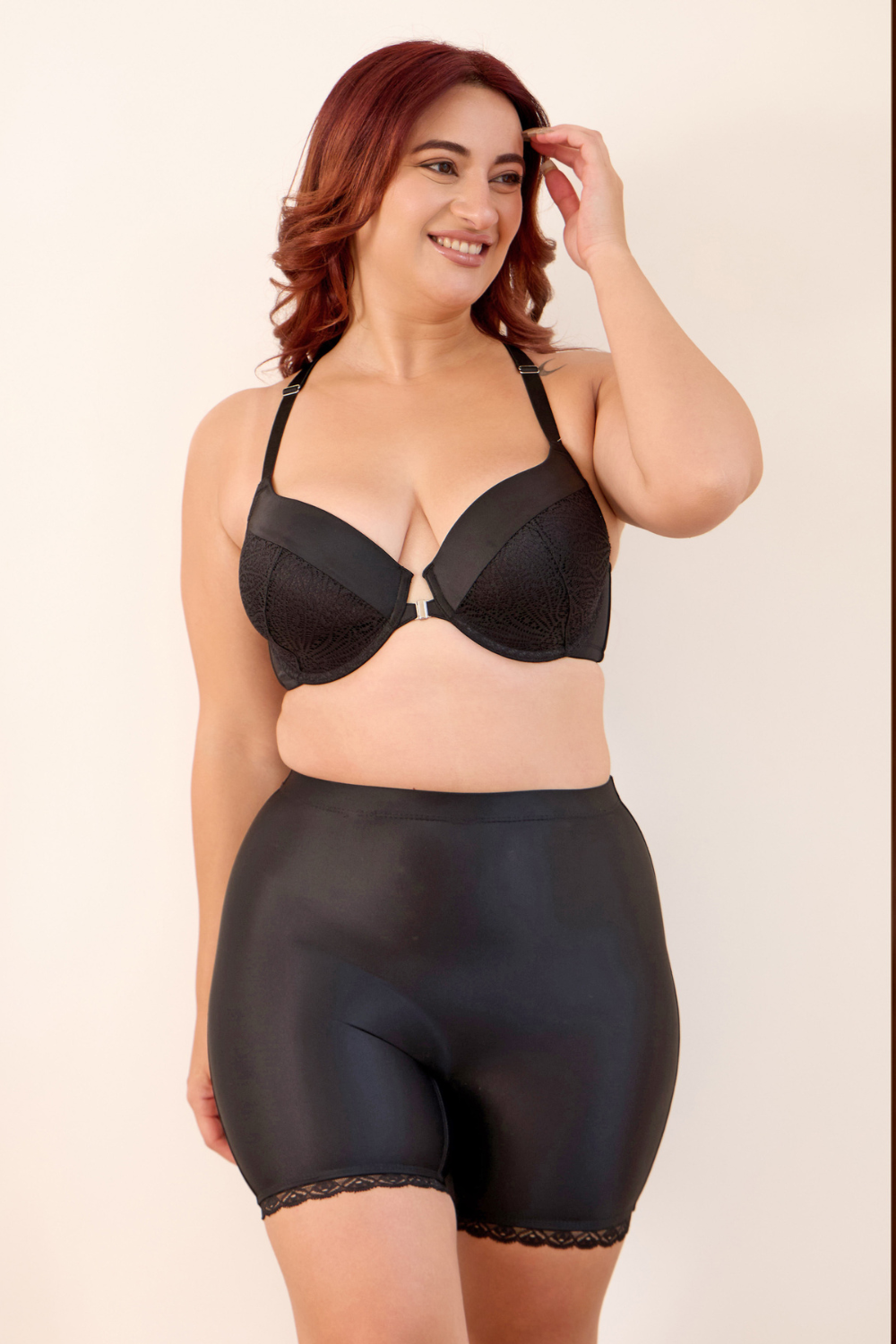 The Active Story Nude and Black Lace Shaping Briefs