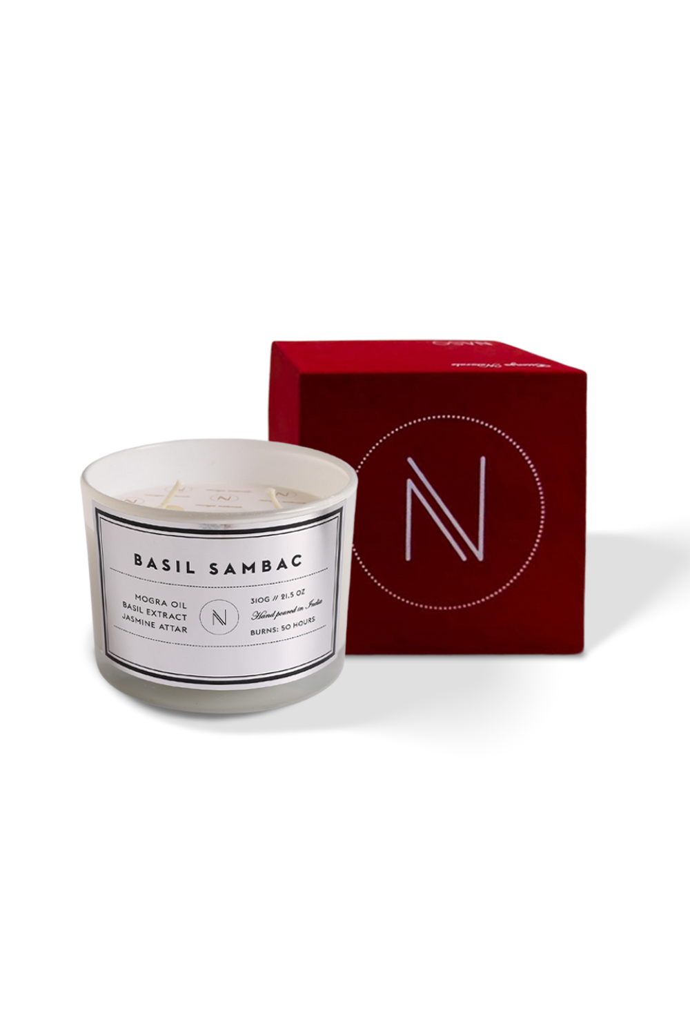 Basil infused in Sambac (Candle)