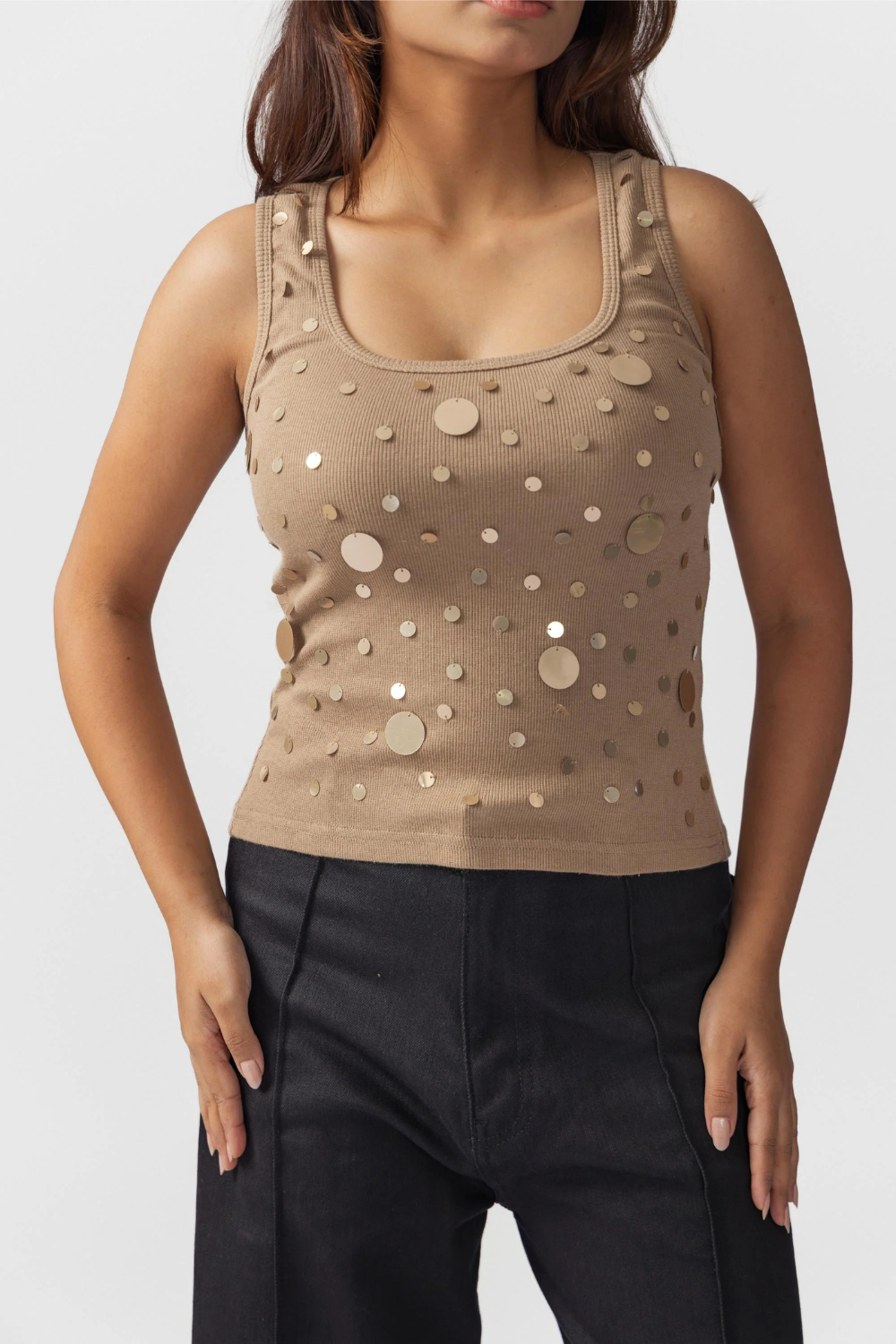 Sequin Tank Top
