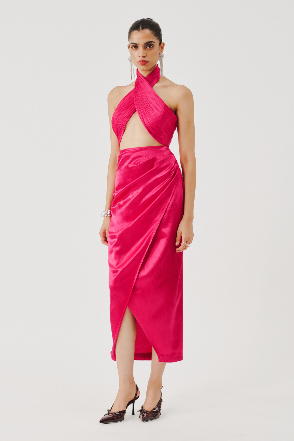 Hope Halter Neck Top in Pink