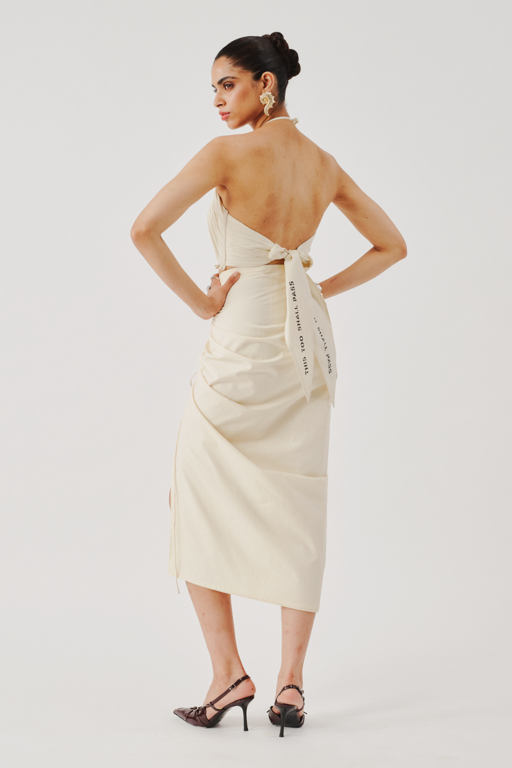 Lucid Muslin Halter Neck Top