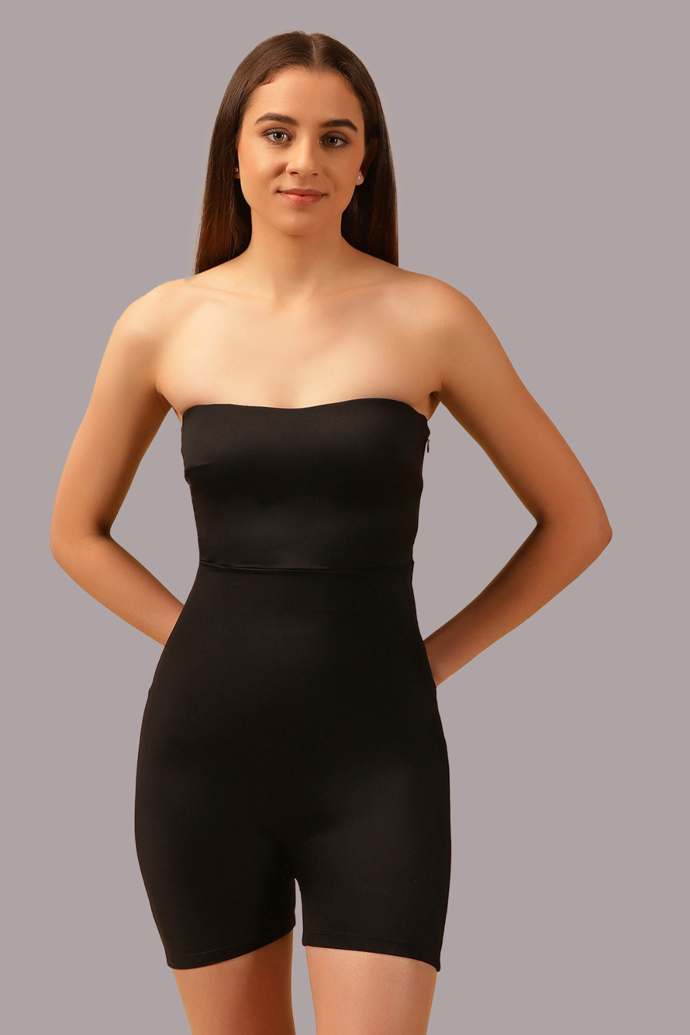 The Active Story Black Strapless Bustier Shaping Jumper