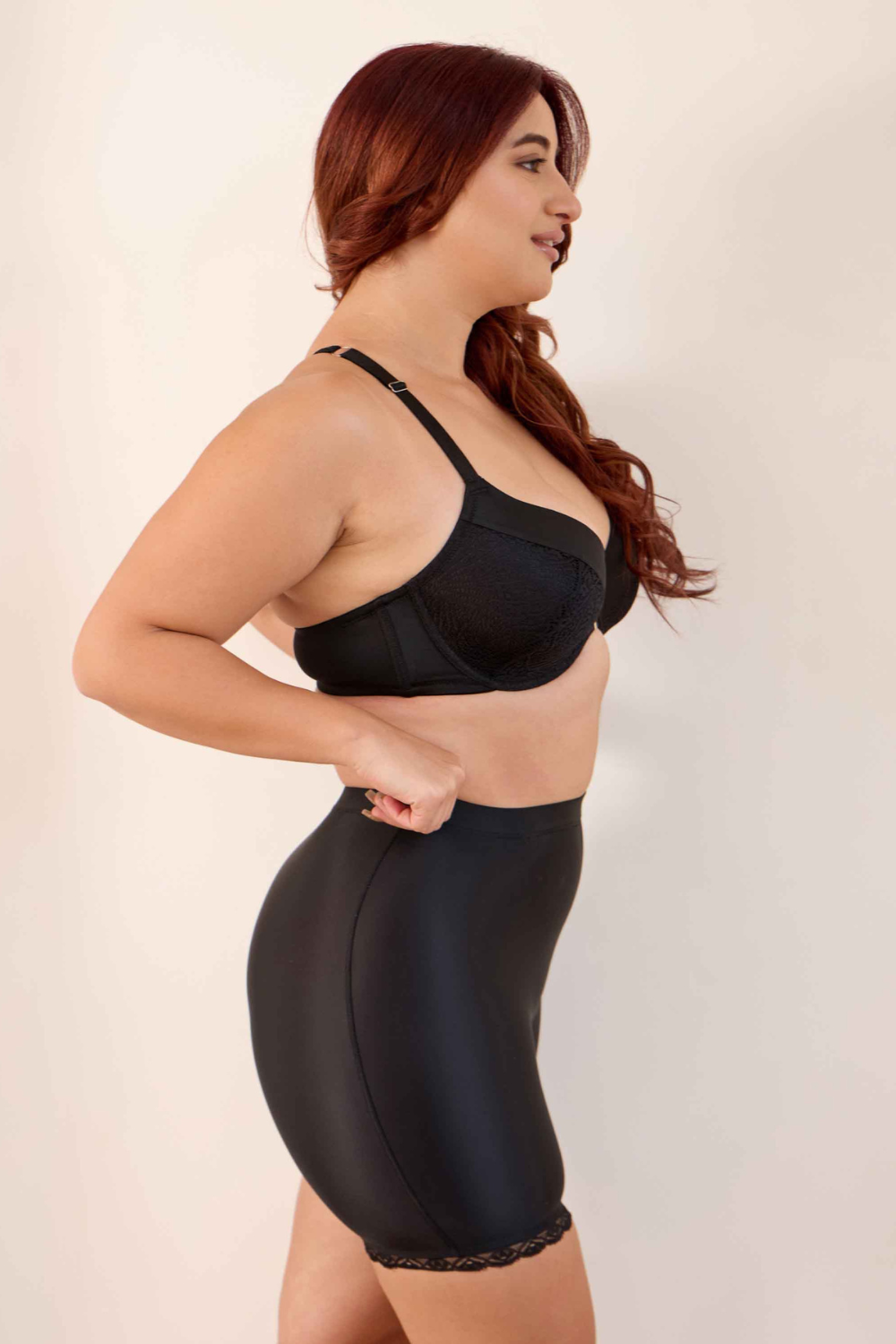 The Active Story Nude and Black Lace Shaping Briefs