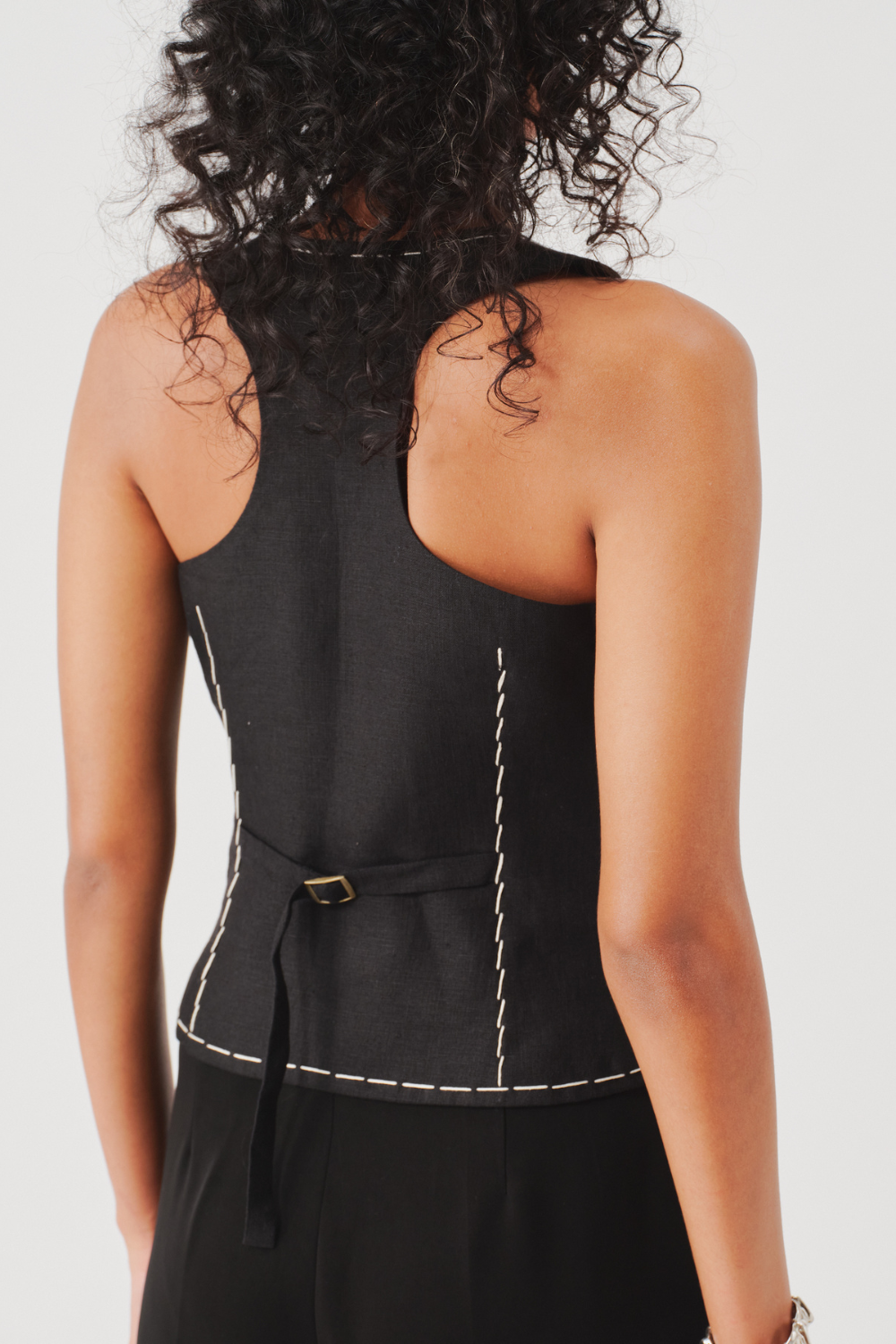 Bearer Linen Waistcoat