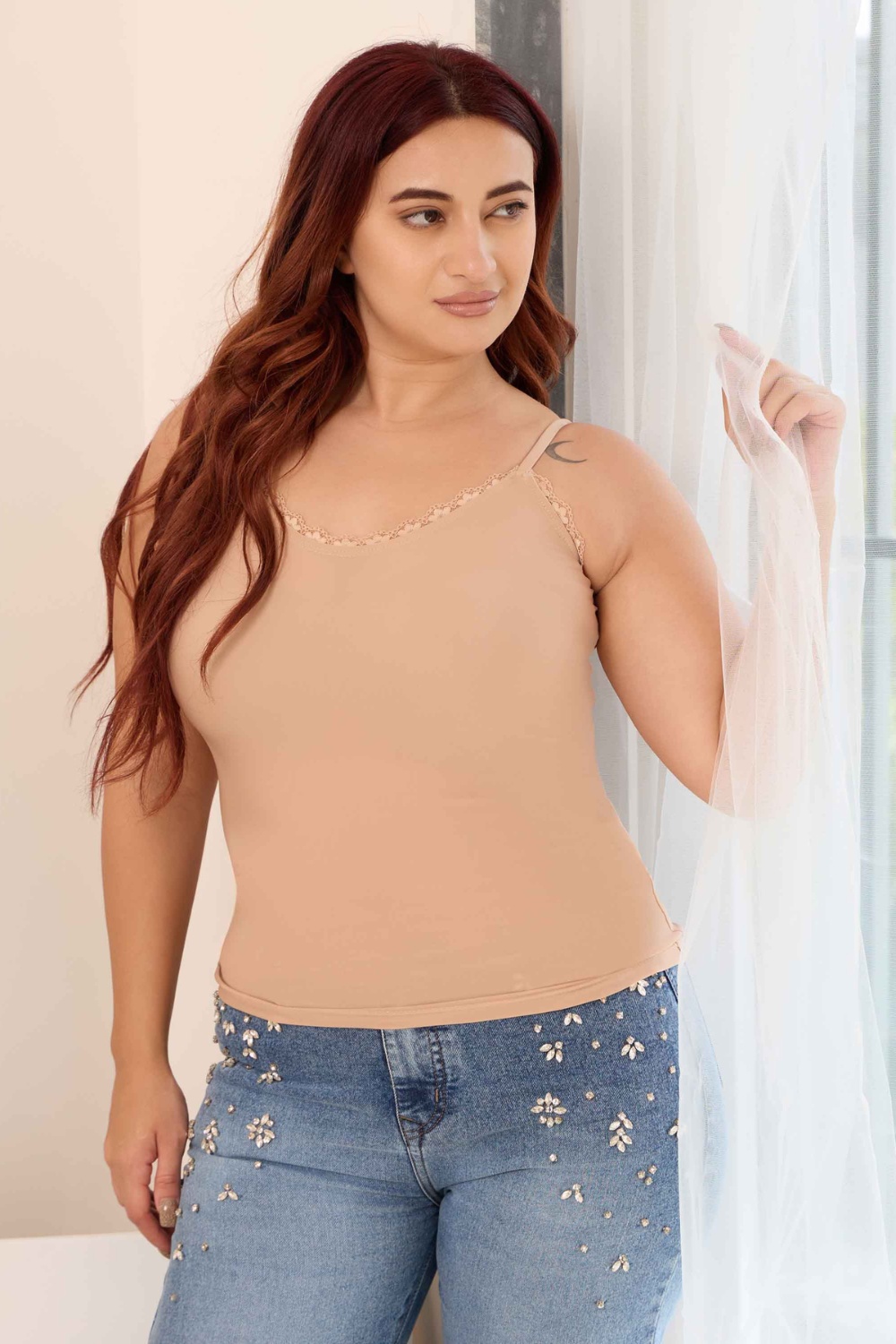 The Active Story Nude Lace Shaping Camisole