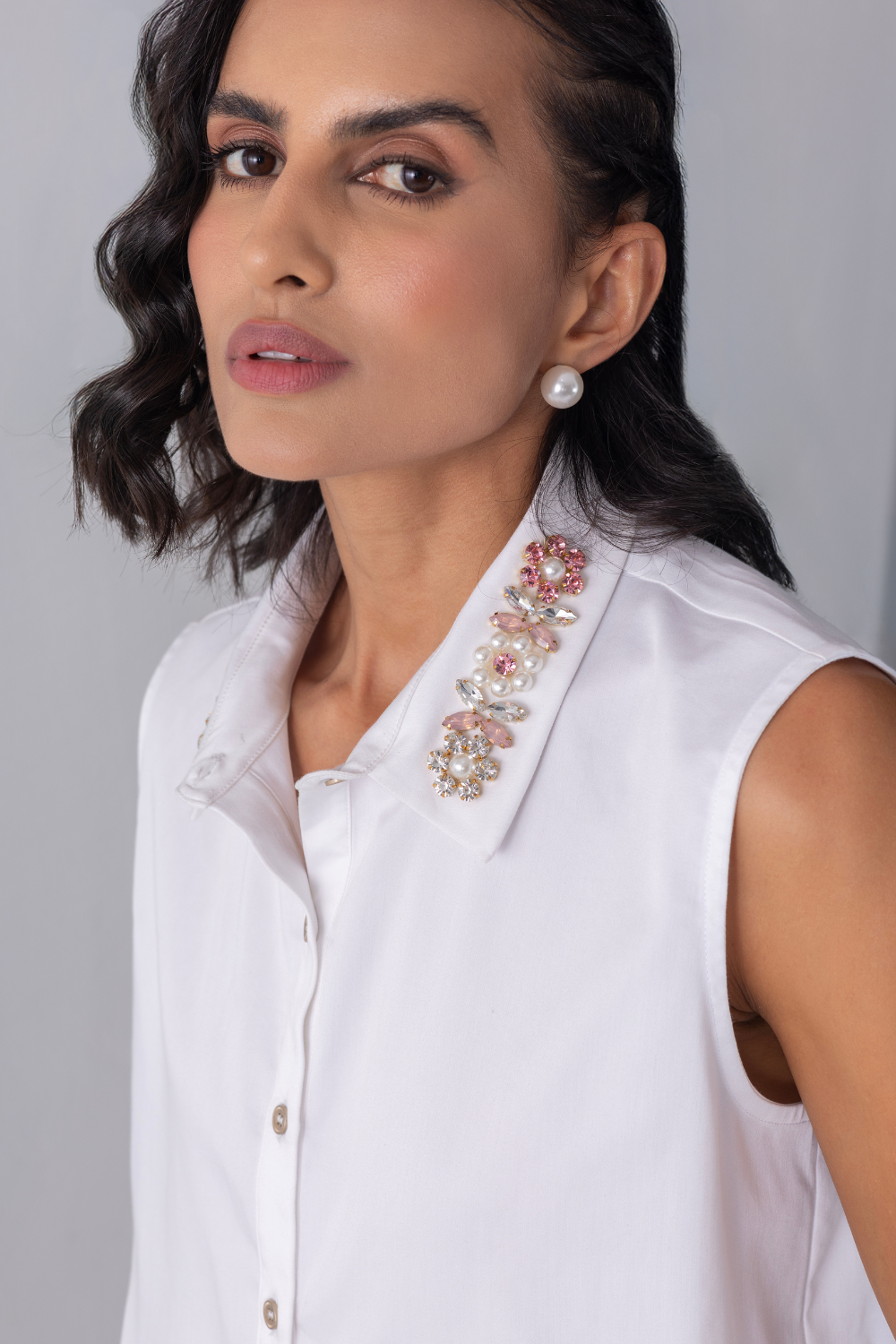 The Pink Embellished Collar