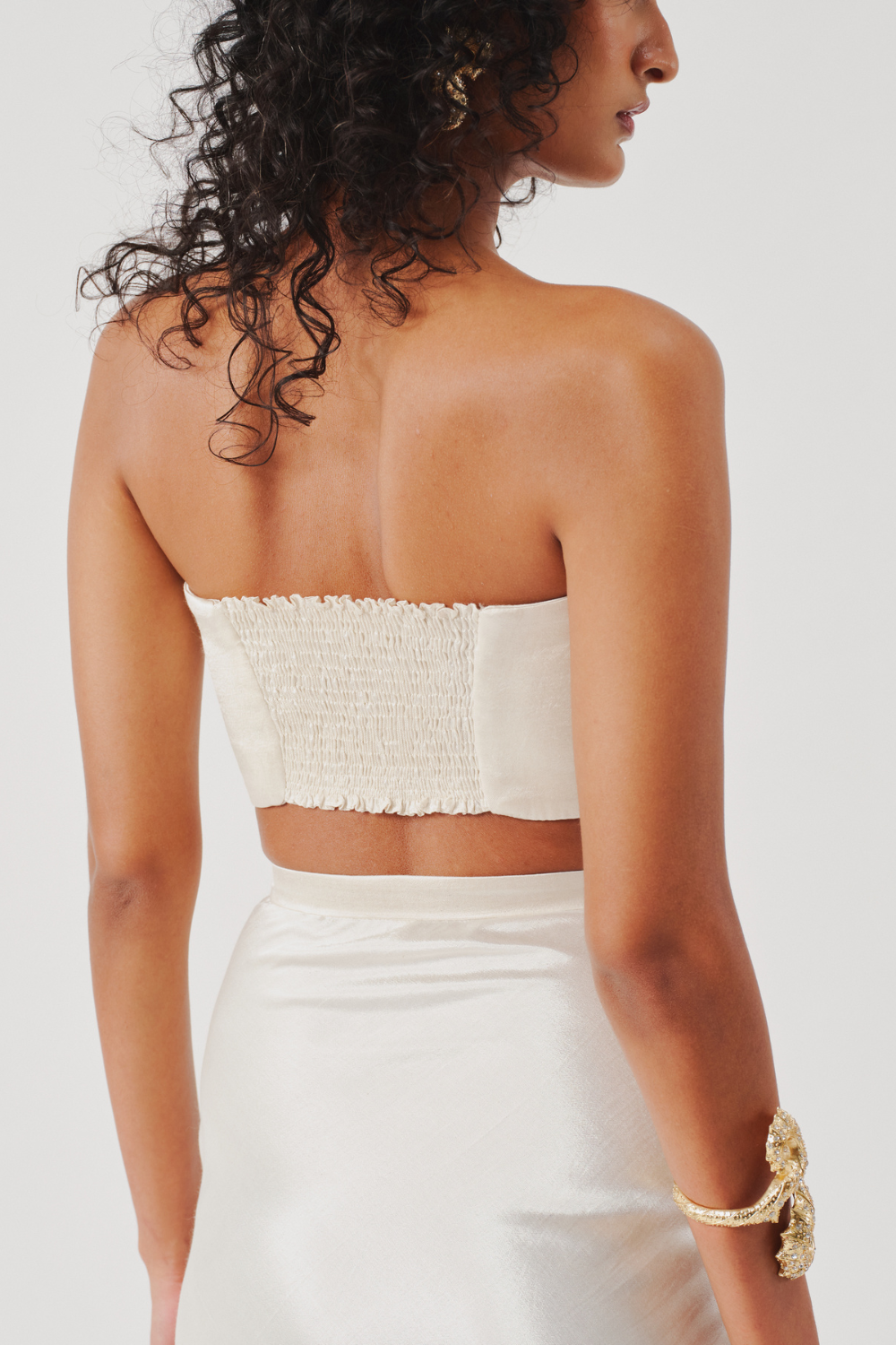 Mystery Bandeau Top in Ivory